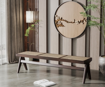 New Chinese Style Bench-ID:143369919