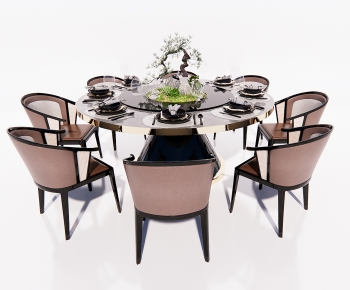 New Chinese Style Dining Table And Chairs-ID:766196975