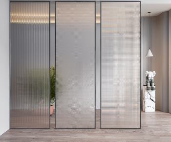 Modern Glass Screen Partition-ID:801410916