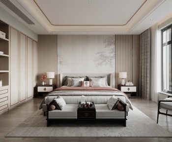 New Chinese Style Bedroom-ID:818902976