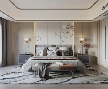 New Chinese Style Bedroom-ID:297255999