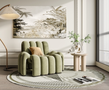 French Style Single Sofa-ID:677957061