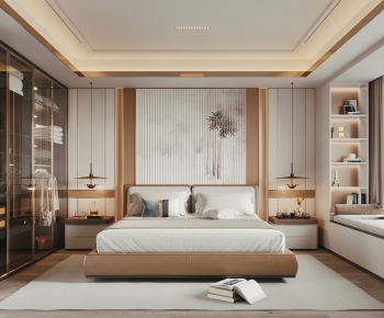 New Chinese Style Bedroom-ID:988998892