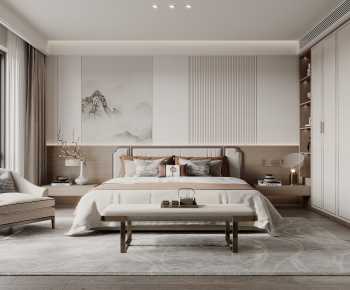 New Chinese Style Bedroom-ID:330459125
