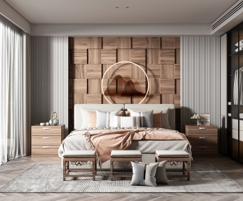 New Chinese Style Bedroom-ID:530227909