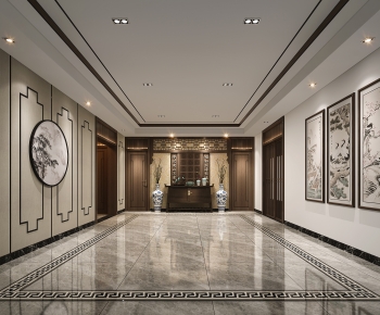 New Chinese Style Hallway-ID:368966106