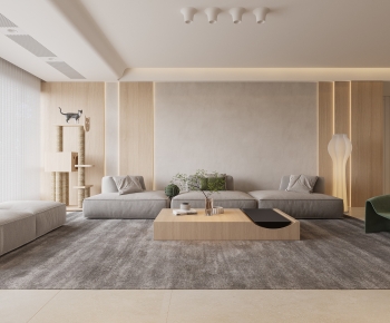 Wabi-sabi Style A Living Room-ID:906970574