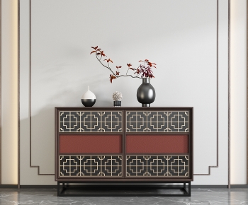 New Chinese Style Entrance Cabinet-ID:677681927