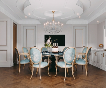 Simple European Style Dining Room-ID:571289157