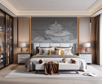 New Chinese Style Bedroom-ID:717959454