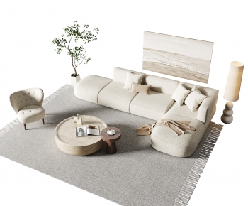 Wabi-sabi Style Sofa Combination-ID:423944009