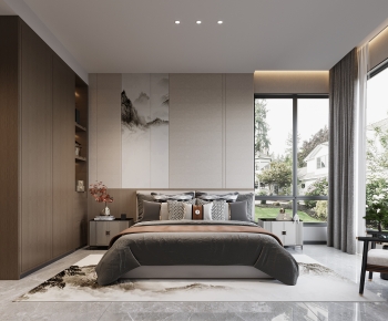 New Chinese Style Bedroom-ID:427448034