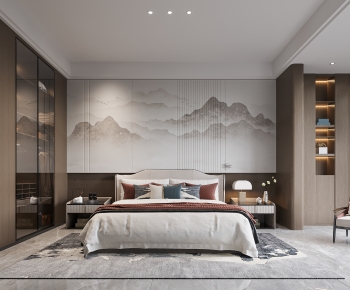 New Chinese Style Bedroom-ID:493447073