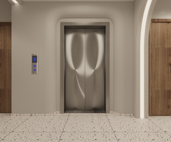 Wabi-sabi Style Corridor/elevator Hall-ID:876763111