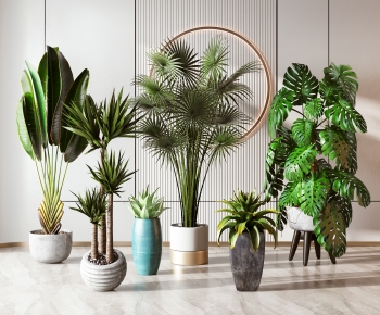 Modern Potted Green Plant-ID:130108127