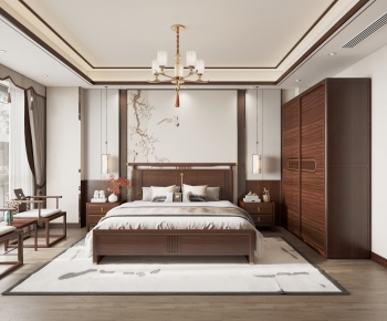 New Chinese Style Bedroom-ID:692554006