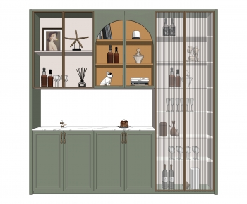 Nordic Style Wine Cabinet-ID:535877948