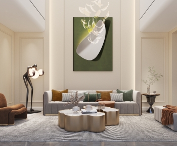Modern A Living Room-ID:501965059