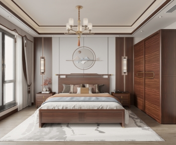 New Chinese Style Bedroom-ID:685301073