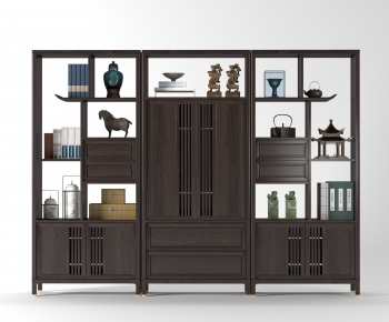 New Chinese Style Decorative Cabinet-ID:649890901