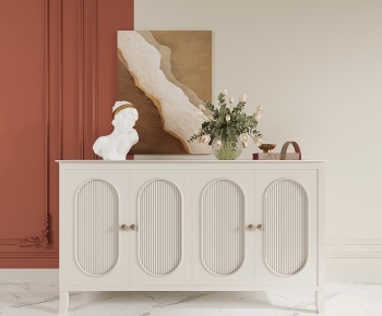 French Style Entrance Cabinet-ID:365717894