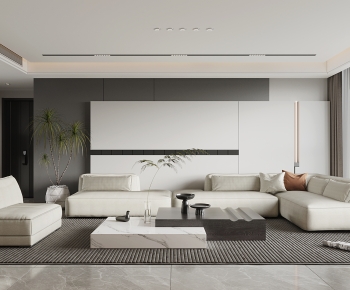Modern A Living Room-ID:598243007