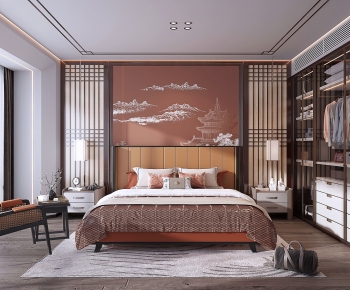 New Chinese Style Bedroom-ID:583149914