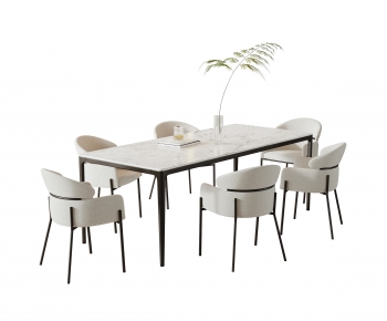 Modern Dining Table And Chairs-ID:637443076