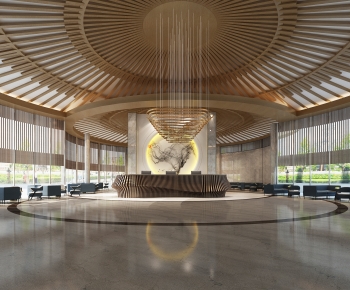 New Chinese Style Lobby Hall-ID:228668932