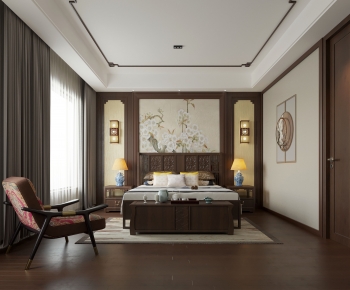 Chinese Style Bedroom-ID:956876042
