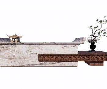 New Chinese Style Reception Desk-ID:295511012