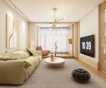 Modern A Living Room-ID:438420063