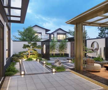 New Chinese Style Courtyard/landscape-ID:533652078