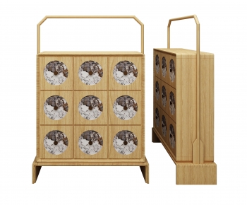 Japanese Style Decorative Cabinet-ID:395102982
