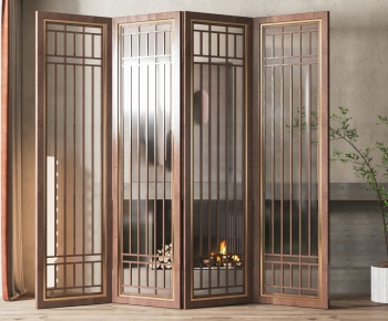 New Chinese Style Glass Screen Partition-ID:209435944