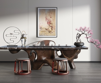 New Chinese Style Tea Tables And Chairs-ID:962517982
