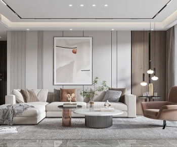 Modern A Living Room-ID:699145085