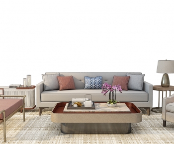 Simple European Style Sofa Combination-ID:203790909