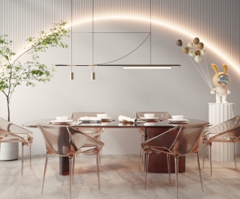 Modern Dining Table And Chairs-ID:244457962