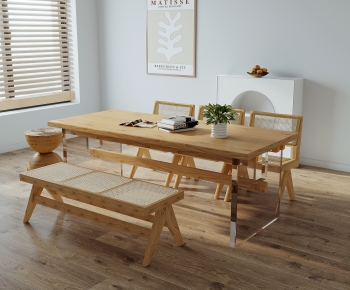 Nordic Style Dining Table And Chairs-ID:595990904
