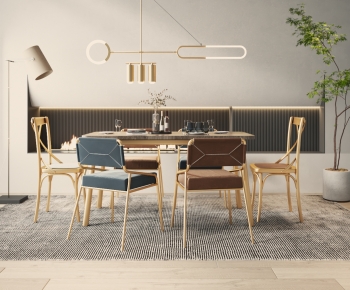 Modern Dining Table And Chairs-ID:937313085