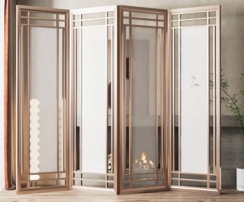 New Chinese Style Metal Screen Partition-ID:992420917