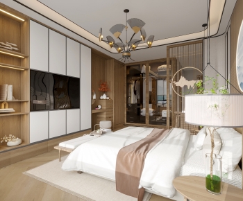 New Chinese Style Bedroom-ID:700872902