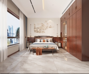 New Chinese Style Bedroom-ID:562675004