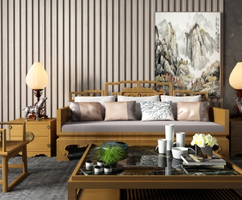 Chinese Style Sofa Combination-ID:297257904
