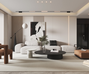 Modern A Living Room-ID:735735897
