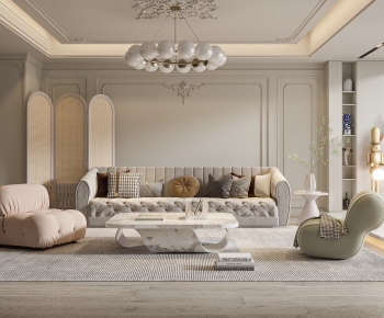 French Style A Living Room-ID:684874066