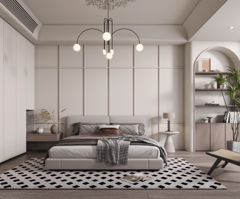 Modern Wabi-sabi Style Bedroom-ID:276560827
