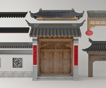 New Chinese Style Ancient Architectural Buildings-ID:931534054