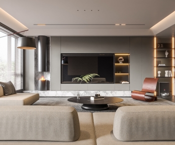 Modern A Living Room-ID:375329025